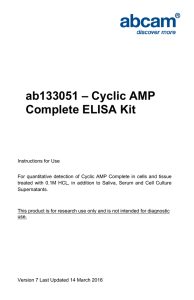 ab133051 – Cyclic AMP Complete ELISA Kit