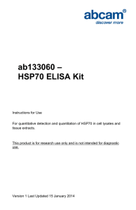 ab133060 – HSP70 ELISA Kit