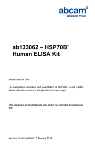 ab133062 – HSP70B’ Human ELISA Kit