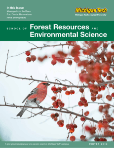 Forest Resources Environmental Science In this Issue
