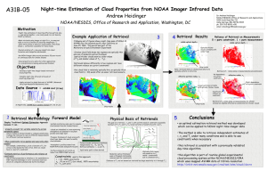 Night-time Estimation of Cloud Properties from NOAA Imager Infrared Data