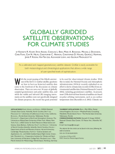 GLOBALLY GRIDDED SATELLITE OBSERVATIONS FOR CLIMATE STUDIES K