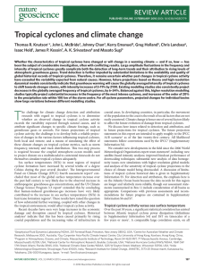 tropical cyclones and climate change review article