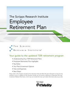 Employee Retirement Plan The Scripps Research Institute