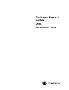 The Scripps Research Institute Class I