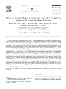 Testing the potential of multi-spectral remote sensing for retrospectively