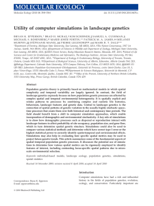 Utility of computer simulations in landscape genetics