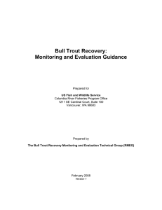 Bull Trout Recovery: Monitoring and Evaluation Guidance