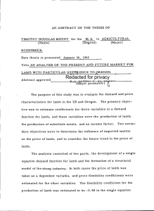 Date thesis is presented January 26, 1965