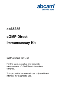 ab65356 cGMP Direct Immunoassay Kit Instructions for Use