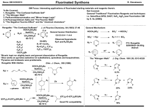 Fluorinated Synthons