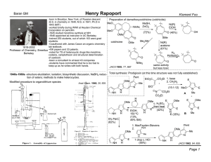 Henry Rapoport Baran GM Klement Foo Preparation of demethoxycolchicine (colchicide)