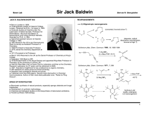 Sir Jack Baldwin Baran Lab Savvas N. Georgiades