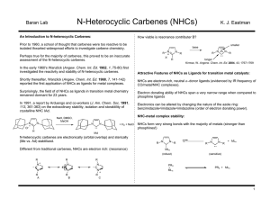 N-Heterocyclic Carbenes (NHCs)