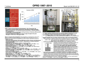 OPRD 1997–2010 Y. Ishihara Baran Lab GM 2011-01-15