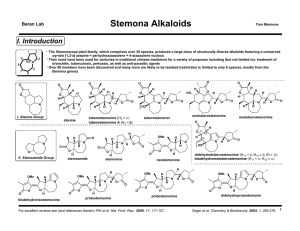 Stemona Alkaloids Baran Lab