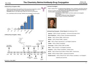 The Chemistry Behind Antibody-Drug Conjugation Baran Lab Eran Sella Group Meeting