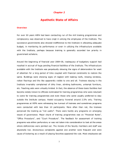 Apathetic State of Affairs  Chapter 2