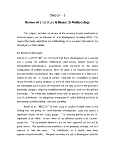 Chapter – 3 Review of Literature &amp; Research Methodology