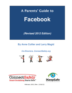 Facebook  A Parents’ Guide to (Revised 2012 Edition)