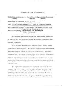 Redacted for privacy Willis Earl Middlemiss for the