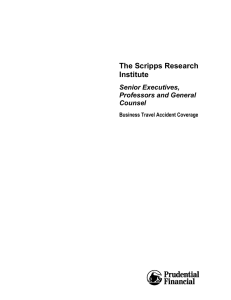 The Scripps Research Institute Senior Executives,