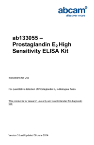 ab133055 – Prostaglandin E High Sensitivity ELISA Kit