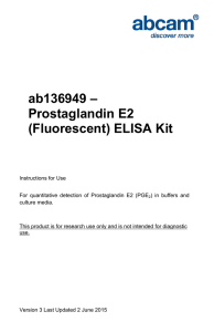 ab136949 – Prostaglandin E2 (Fluorescent) ELISA Kit