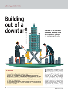 Building out of a downturn