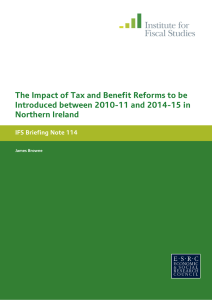 The Impact of Tax and Benefit Reforms to be Northern Ireland