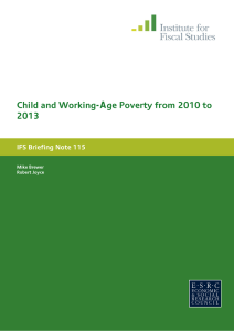 -Age Poverty from 2010 to Child and Working 2013