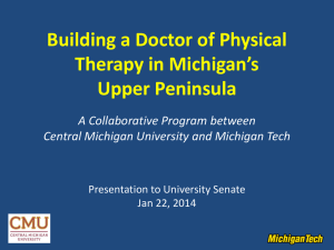 Building a Doctor of Physical Therapy in Michigan’s Upper Peninsula