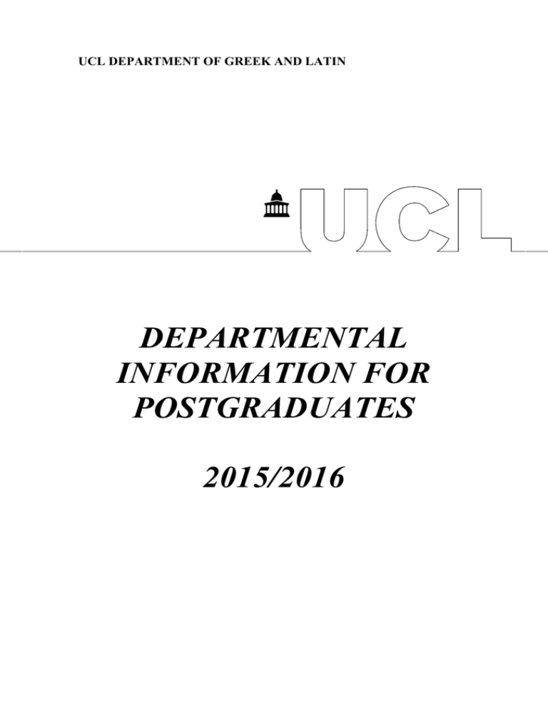 departmental-information-for-postgraduates