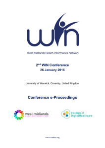 Conference e-Proceedings 2 WIN Conference