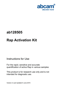 ab128505 Rap Activation Kit Instructions for Use