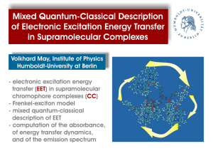 Mixed Quantum-Classical Description of Electronic Excitation Energy Transfer in Supramolecular Complexes