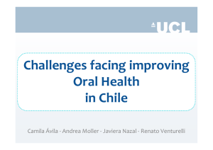 Challenges facing improving Oral Health in Chile