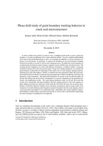 Phase-field study of grain boundary tracking behavior in crack-seal microstructures