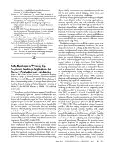 (Lysne 2005). Germination and establishment can be low