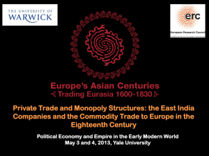 Private Trade and Monopoly Structures: the East India