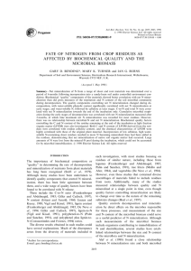 Soil Biol. Biochem. Vol. 30, No. 14, pp. 2055±2065, 1998