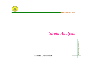 Strain Analysis Ramadas Chennamsetti n .i