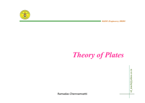 Theory of Plates Ramadas Chennamsetti n .i