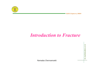 Introduction to Fracture Ramadas Chennamsetti n .i