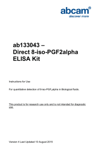 ab133043 – Direct 8-iso-PGF2alpha ELISA Kit