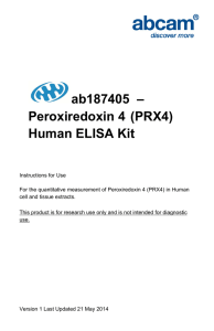 ab187405  – Peroxiredoxin 4 (PRX4) Human ELISA Kit