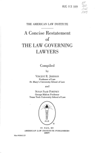 THE LAWYERS of A Concise Restatement
