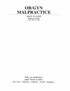 MALPRACTICE OB/GYN