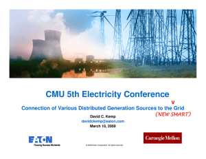 CMU 5th Electricity Conference v This is a photographic template – your