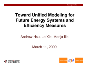 Toward Unified Modeling for Future Energy Systems and Efficiency Measures